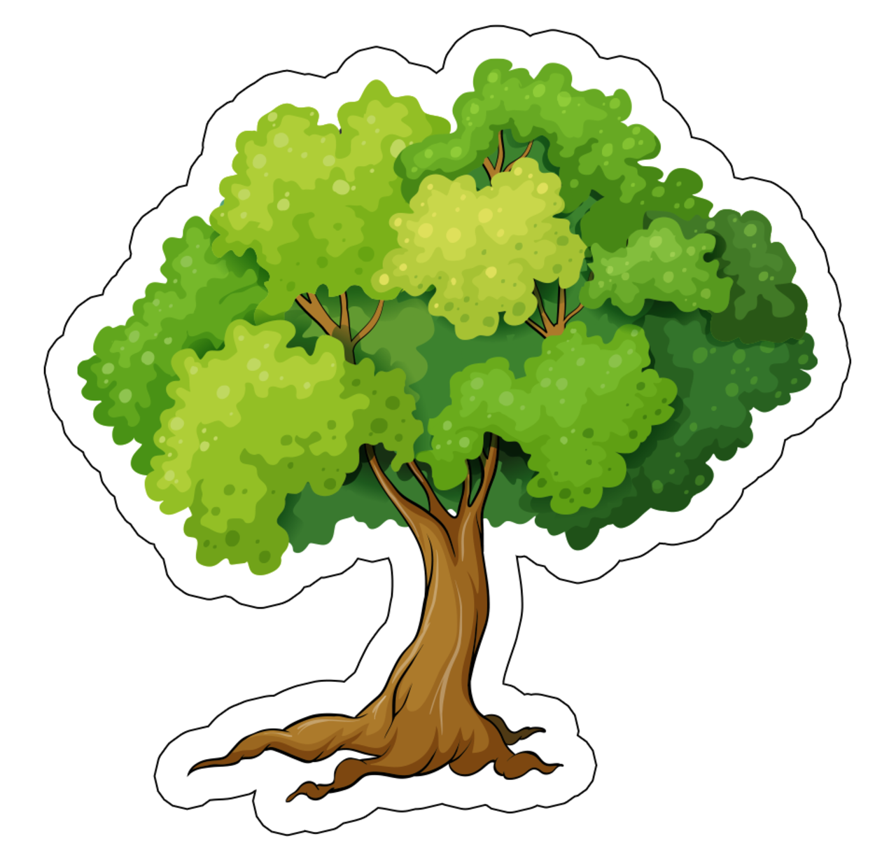 Large Tree Cutouts 6" – 20/Pack | Classroom Craft Cardstock Shapes for Kids, DIY, and School Projects